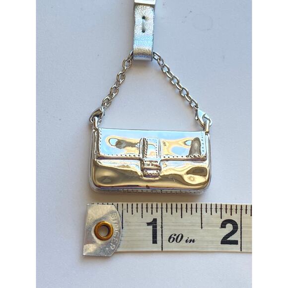 Authentic Fendi Silver Bag Charm / Keychain โ Iconic Baguette Design - Picture 7 of 10